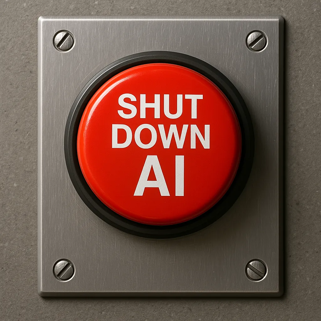 un botón rojo para apagar la IA