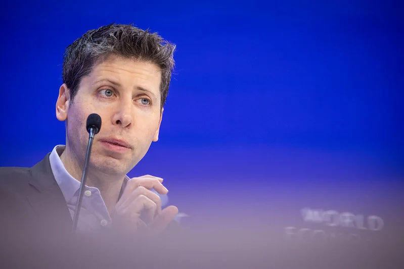 Foto: Sam Altman. World Economic Forum / Benedikt von Loebell
