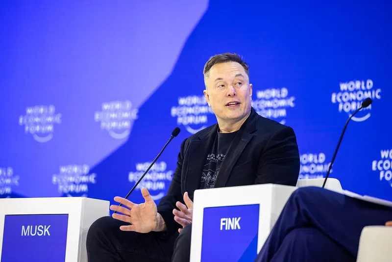 Musk - World Economic Forum / Ciaran McCrickard